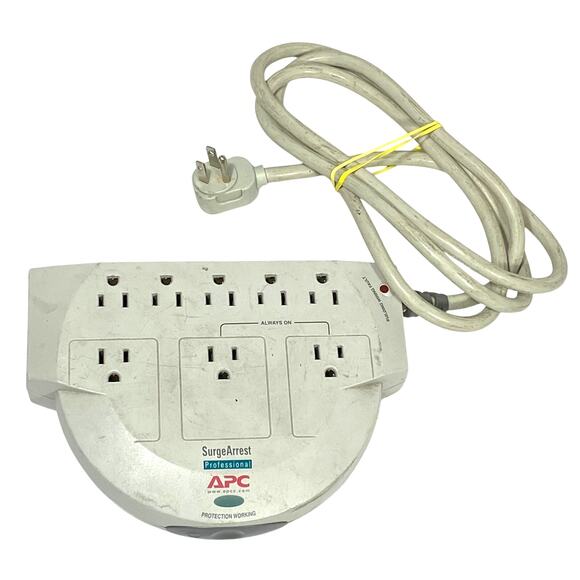 APC Power Strip Surge Arrest 8 Outlet SurgeStation Surge Protector Model Pro8 - Picture 1 of 7